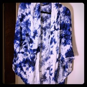 Tie dye shrug